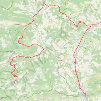 Sisteron à Lachau - Hautes Alpes GPS track, route, trail