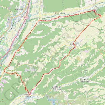 Les Jambes l'Asse GPS track, route, trail