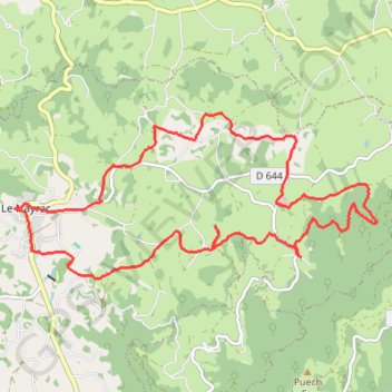 Le Chemin de Bouldoires GPS track, route, trail