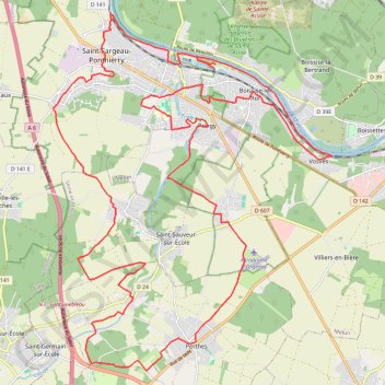 Saint Fargeau-Ponthierry GPS track, route, trail