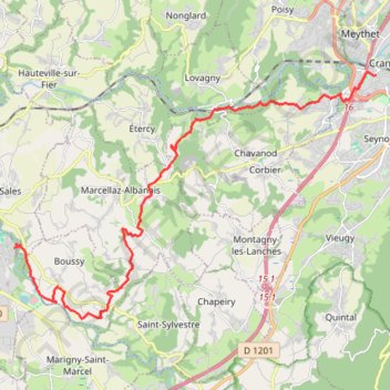 Cran-Rumilly GPS track, route, trail