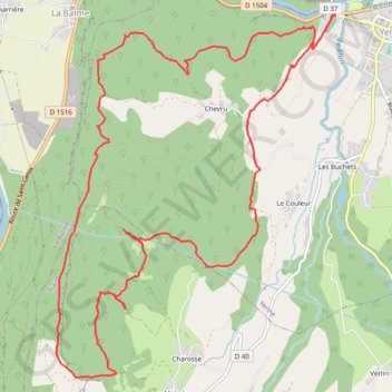 Tour de Chevru GPS track, route, trail