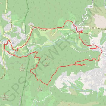 Sillans la Cascade GPS track, route, trail