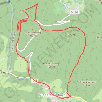 Lembach (Niedersteinbach) - Château du Wasigenstein GPS track, route, trail