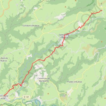 Saint-Côme-d'Olt - Aubrac GPS track, route, trail