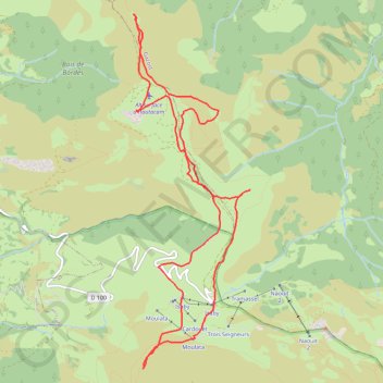 Hautacam - Soum de Maucasau GPS track, route, trail