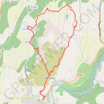 Tallard tour des Marinons GPS track, route, trail
