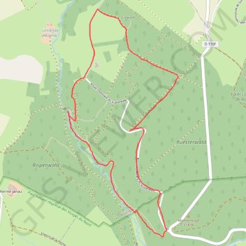 Circuit du Gros Chêne de Bining GPS track, route, trail