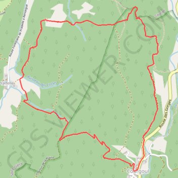 Le tour du pic de Cluzel - Courgoul GPS track, route, trail