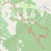 Le Trou du Loup depuis Régusse GPS track, route, trail