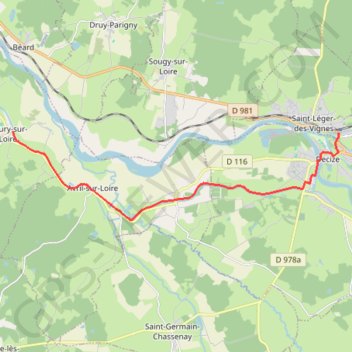 Decize / Fleury-sur-Loire GPS track, route, trail