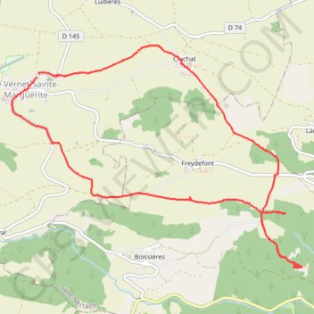 Le Vernat Sainte Marguerite GPS track, route, trail