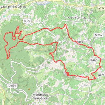 St Julien V2 - 21Km GPS track, route, trail