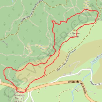Col de la Grosse Pierre - La Bresse GPS track, route, trail