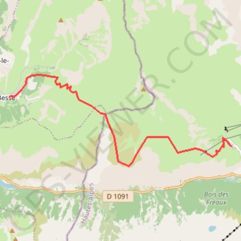 Tour des Écrins, de Besse au Chazelet GPS track, route, trail