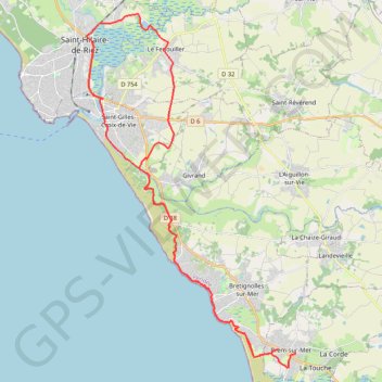 210915 VTT Brem/Le Fenouiller/St Gilles Croix de Vie GPS track, route, trail