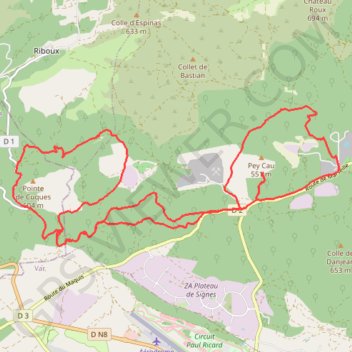 Châteaurenard GPS track, route, trail