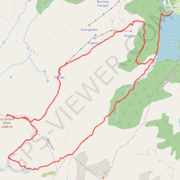 Le Grand Mont d'Arêches GPS track, route, trail