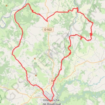 Circuit de Villefranche-de-Rouergue - Foissac GPS track, route, trail