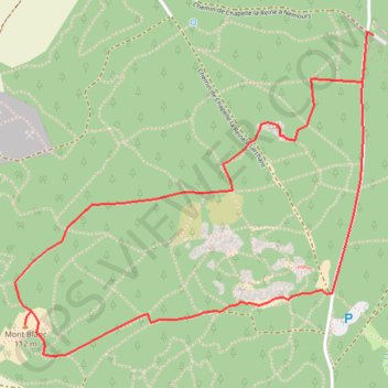 Course sélection GPS track, route, trail