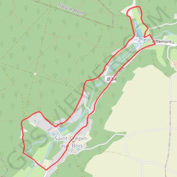 Saint-Crépin-aux-Bois GPS track, route, trail