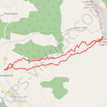 La Gardiole de l'Alp (Queyras) GPS track, route, trail