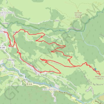 La Montagne Verte GPS track, route, trail