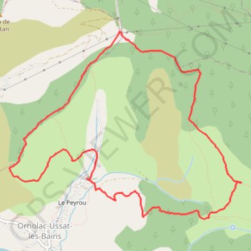Col d'Ussat par le Clot de la Carbonnière GPS track, route, trail