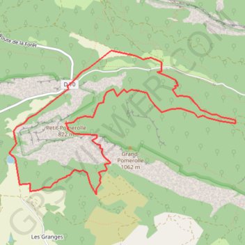 Petit Pomerolle GPS track, route, trail
