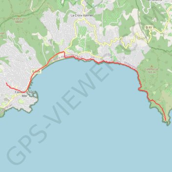 Cap Lardier depuis Cavalaire-sur-mer GPS track, route, trail