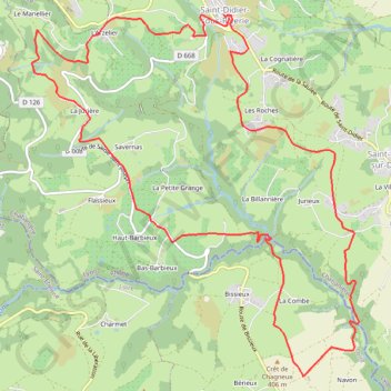 Saint-Didier-sous-Riverie GPS track, route, trail