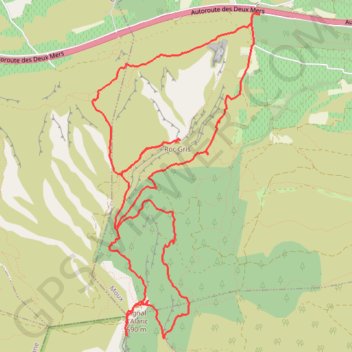 Le signal d'Alaric et le Roc Gris - Moux GPS track, route, trail