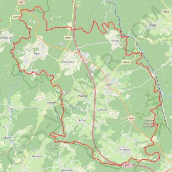 Entre Lesse et Lomme GPS track, route, trail