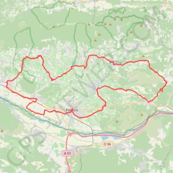Le Pays d'Aigues - Cadenet GPS track, route, trail