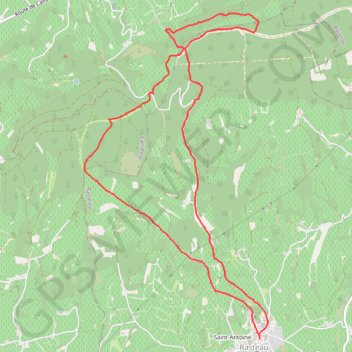 Rasteau-Le sentier Botanique GPS track, route, trail