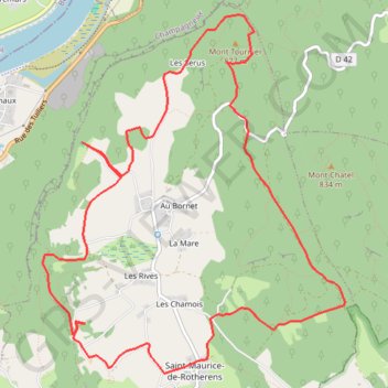 Mont TOURNIER GPS track, route, trail