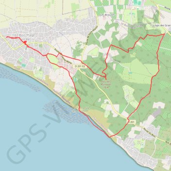 Le Bois-Plage-en-Ré (Bis) (17 - Charente-Maritime) GPS track, route, trail