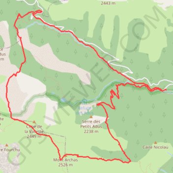 Mont ARCHAS-Salese-Adus GPS track, route, trail