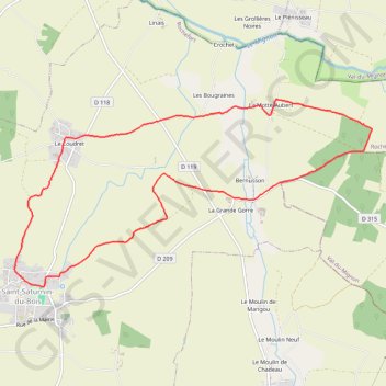 Saint-Saturnin-du-Bois GPS track, route, trail