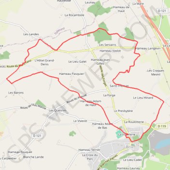 Brix (50700) GPS track, route, trail