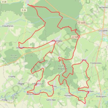 Le Nouvion-en-Thiérache GPS track, route, trail
