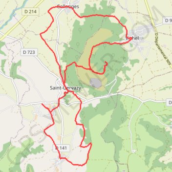 Le Lembron à partir de Vichel 63456-Auvergne GPS track, route, trail