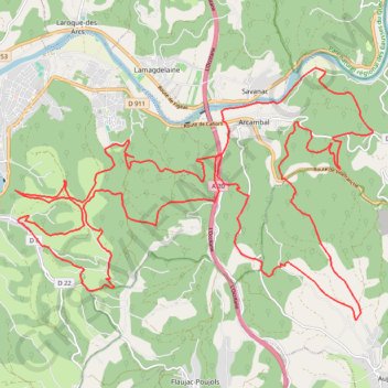 Les igues de cahors GPS track, route, trail