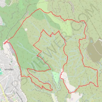 Vitrolles - les Collets Rouges GPS track, route, trail