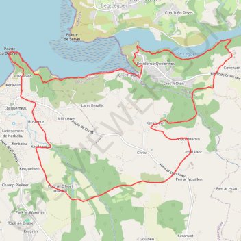 Le Yaudet (Ploulec'h) GPS track, route, trail