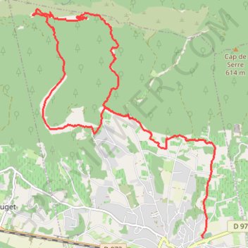 Recaute-Vallauris GPS track, route, trail