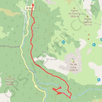 Sentier des Fenêtres GPS track, route, trail