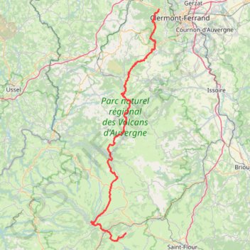 Puy Mary Condat Lac Chauvet Monts Dore Puy de Dome GPS track, route, trail