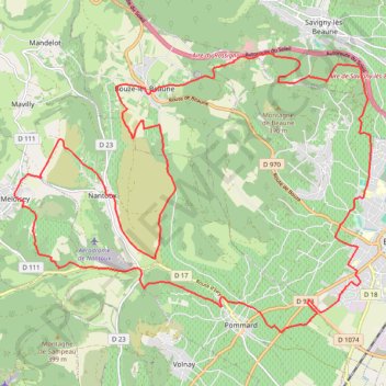 Beaune Meloisé GPS track, route, trail