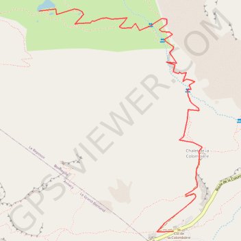 Lac de Peyres GPS track, route, trail